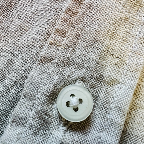 SPOKE-London Button Down Linen Shirt - Picture 4 of 8